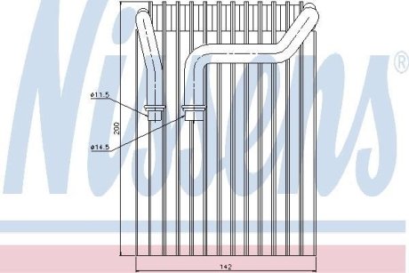 Испаритель, кондиционер NISSENS 92237