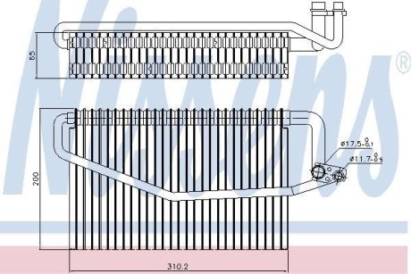 Испаритель, кондиционер NISSENS 92245