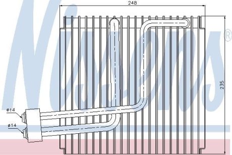 Испаритель, кондиционер NISSENS 92265