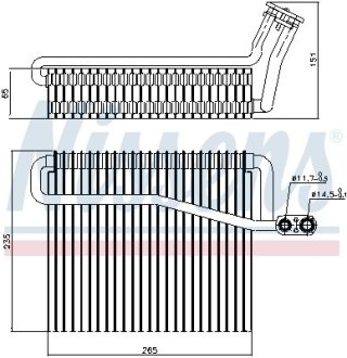 Испаритель, кондиционер NISSENS 92271