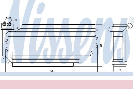 Випаровувач кондиціонера NISSENS 92290