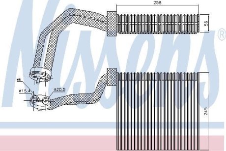 Испаритель, кондиционер NISSENS 92293