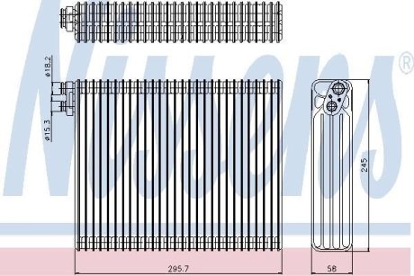 Випаровувач, кондиціонер NISSENS 92299