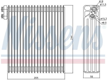 Испаритель, кондиционер NISSENS 92302