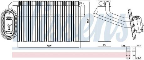 Испаритель кондиционера NISSENS 92322