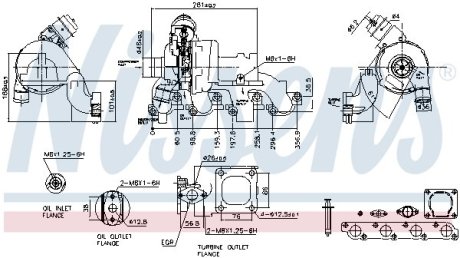 TURBOSPRКЇARKA FORD MONDEO III 2.0TDCI 00- NISSENS 93227