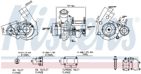 TURBOSPRКЇARKA FIAT DUCATO 3,0D 11- NISSENS 93252 (фото 1)