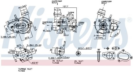 TURBOSPRКЇARKA DACIA DOKKER 1,5DCI 12- NISSENS 93275 (фото 1)