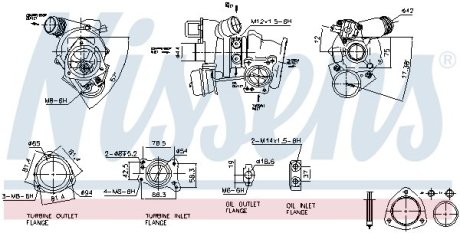 Turbosprкїarka CI/PE 1.6 THP C4 04- C5 08- DS3 DS4 DS5 11- 208 12- NISSENS 93282