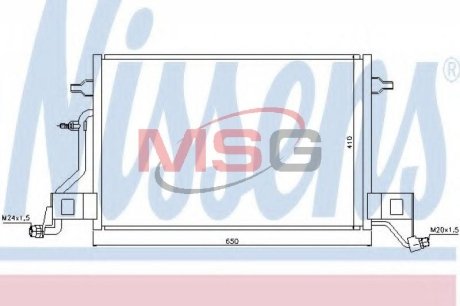 Конденсатор, кондиционер NISSENS 940002