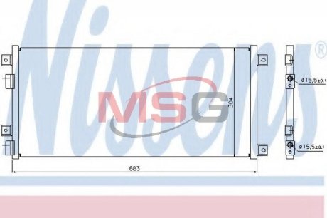 Конденсатор, кондиционер NISSENS 940004