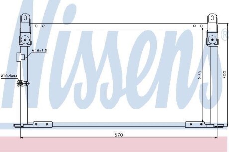Радіатор кондиціонера NISSENS 940018