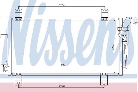 Конденсатор без хладогена NISSENS 940032