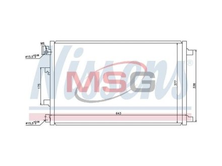 Конденсатор, кондиционер NISSENS 940038