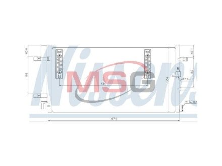 Конденсатор без хладогена NISSENS 940042