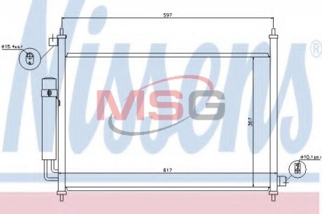 Конденсатор, кондиционер NISSENS 940064