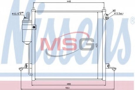 Конденсатор без хладогена NISSENS 940068