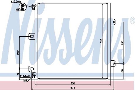 Радіатор кондиціонера NISSENS 940076