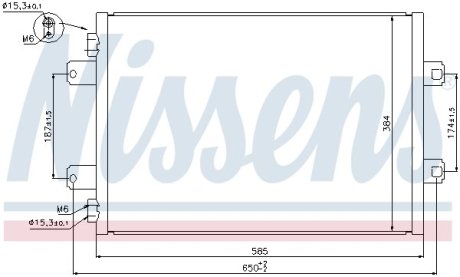 Радіатор кондиціонера NISSENS 940077