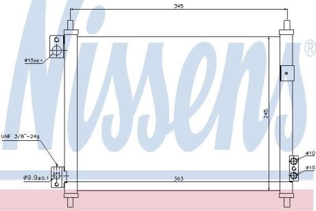 Конденсатор, кондиционер NISSENS 940078