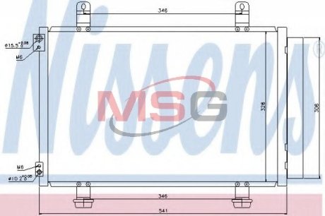 Радіатор кондиціонера NISSENS 940079