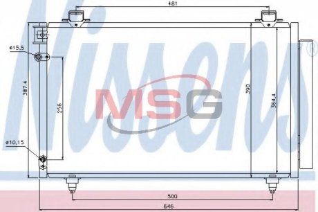 Конденсатор, кондиционер NISSENS 940081