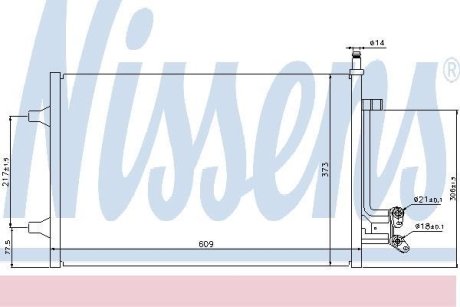 Конденсатор, кондиционер NISSENS 940097