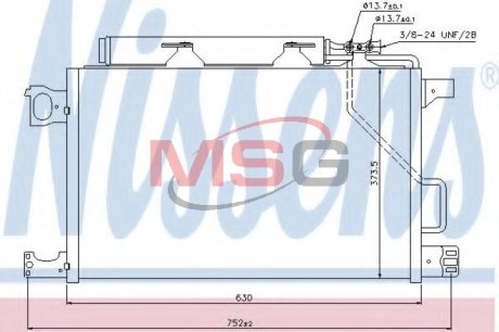 Конденсатор, кондиционер NISSENS 940100