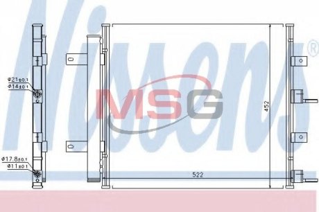 Радіатор кондиціонера NISSENS 940117