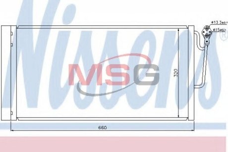 Конденсатор, кондиционер NISSENS 940118