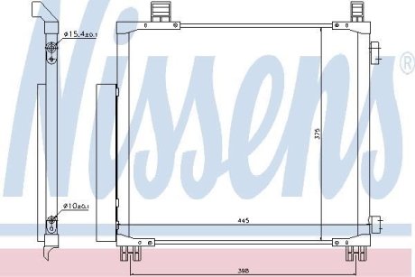 Радіатор кондиціонера NISSENS 940136