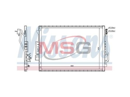 Радіатор кондиціонера NISSENS 940137