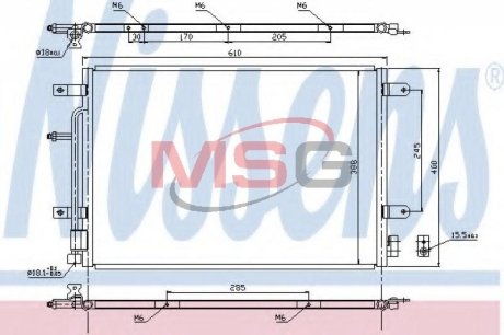 Конденсор NISSENS 940139 (фото 1)