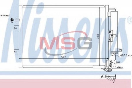 Конденсатор без хладогена NISSENS 940142