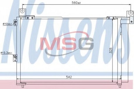 Радіатор кондиціонера NISSENS 940143