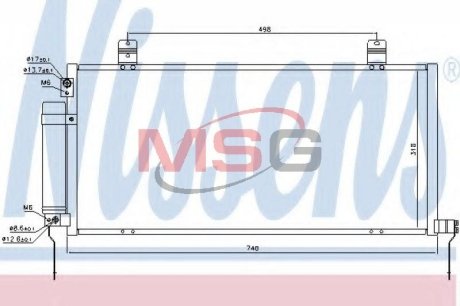 Конденсатор без хладогена NISSENS 940164