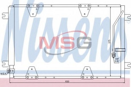 Радіатор кондиціонера NISSENS 940174