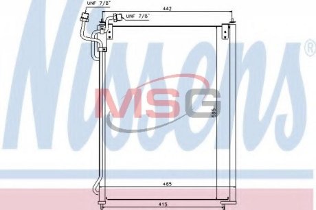 Радіатор кондиціонера NISSENS 940180