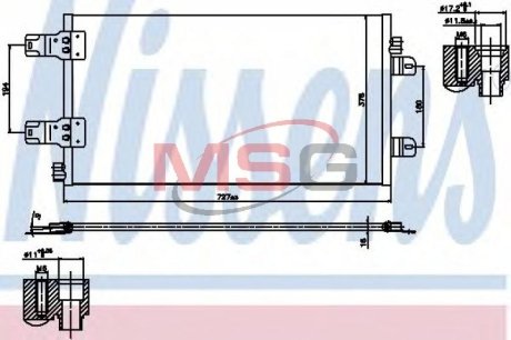 Конденсатор без хладогена NISSENS 940186