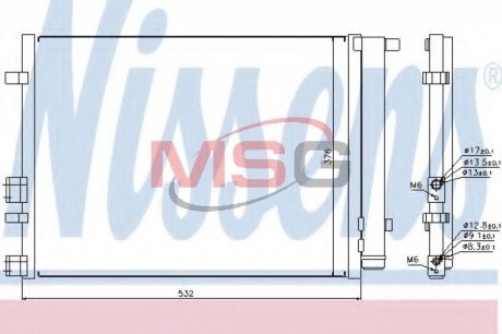 Конденсатор без хладогена NISSENS 940221