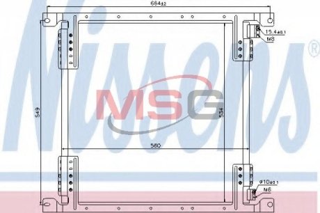 Радіатор кондиціонера NISSENS 940242