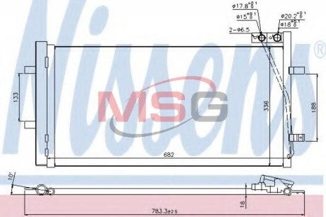 Радиатор кондиционера First Fit NISSENS 940255