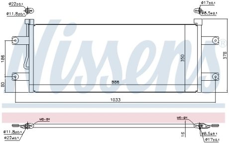 Конденсатор, кондиционер NISSENS 940264