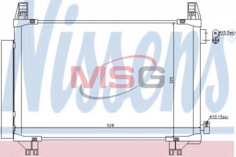 Конденсатор без хладогена NISSENS 940270