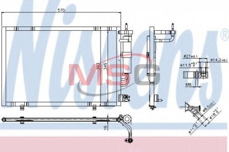 Конденсатор без хладогена NISSENS 940277