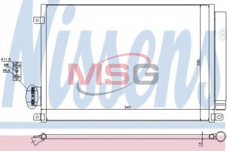 AC condenser NISSENS 940280