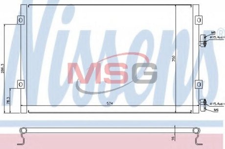 AC condenser NISSENS 940289