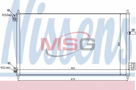 AC condenser NISSENS 940293