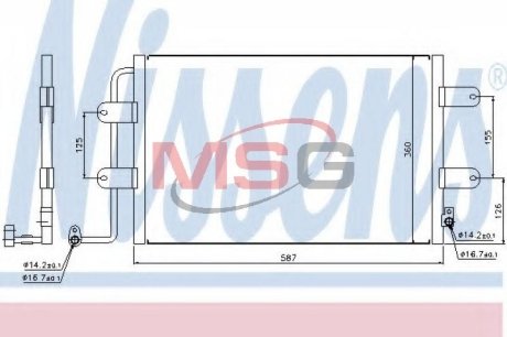 AC condenser NISSENS 940305