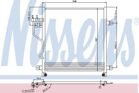 Радіатор кондиціонера NISSENS 940323